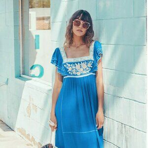 M.A.B.E Alberta Embroidered Dress